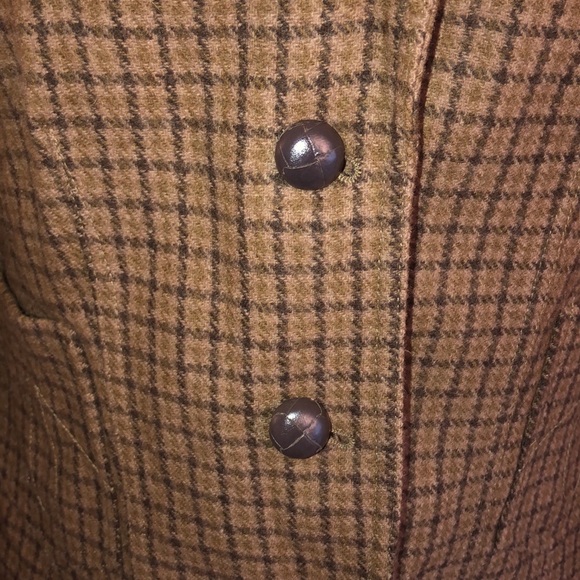 Vintage plaid blazer with elbow patches - Picture 3 of 6